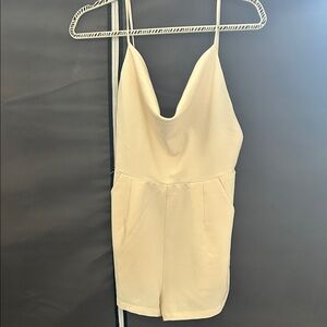Mable Cream Romper
